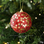 Pearl Foam Christmas Ball Ornament | Ribbed Wave Tree Decor Christmas Tree Ornament Richie's B