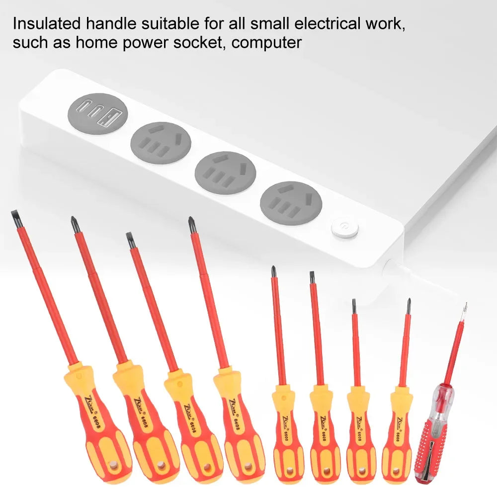 Magnetic Insulated Screwdriver Set – Phillips & Slotted Bits Insulated Screwdriver Set Richie's