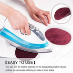 Oval Suede Iron-On Fabric Patches – Clothing & Elbow Repair Iron-On Fabric Patch Richie's