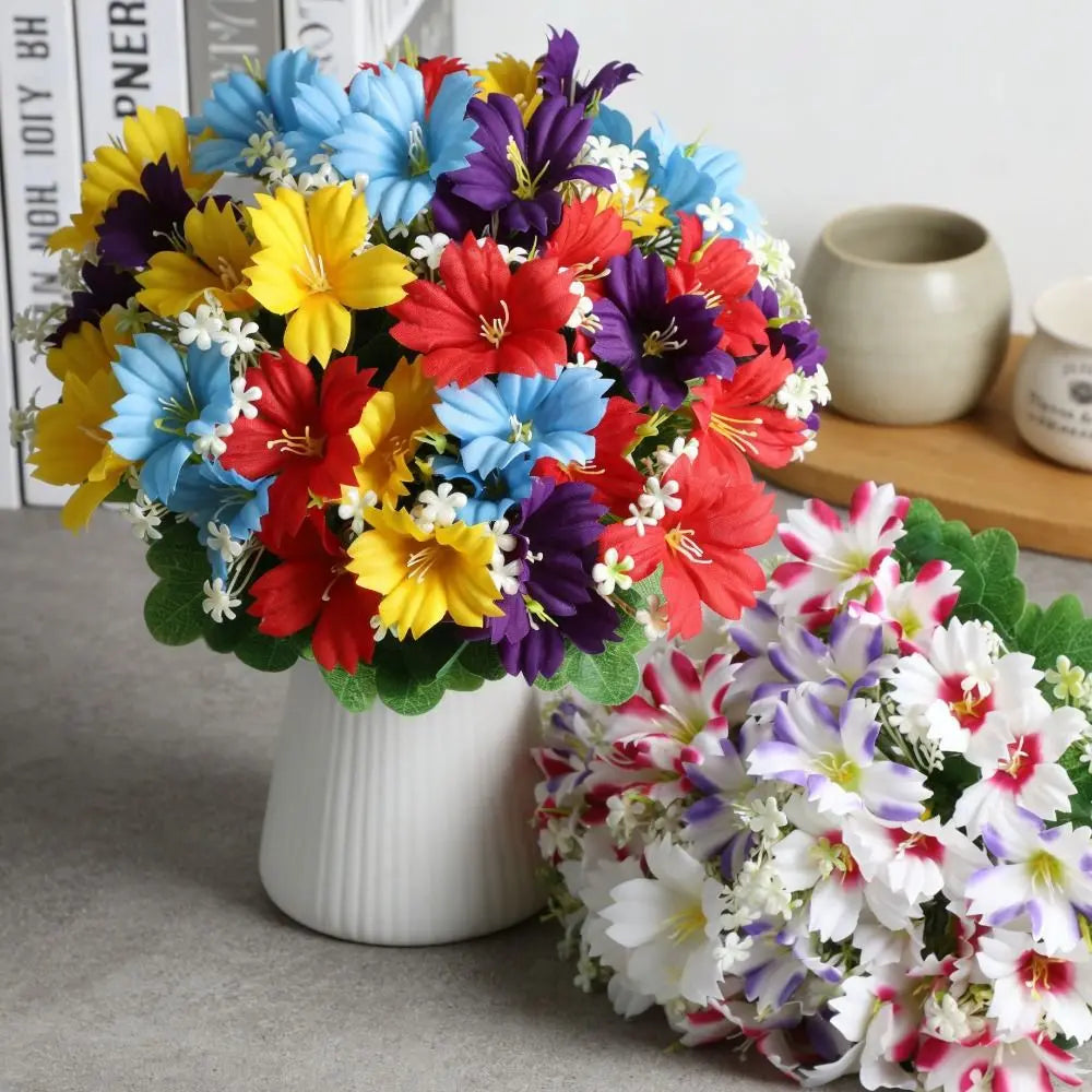 UV Resistant Artificial Trumpet Flower Bouquet | Home Decor Artificial Flower Bouquet Richie's