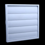 White Plastic Vent Cover Grille – One-Way Exhaust & Waterproof Exhaust Vent Cover Richie's 200PP