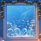2026 New Year Christmas Snowflake Window Clings – Holiday Decor Holiday Window Clings Richie's