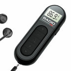 JOCESTYLE Mini Clip FM Radio Rechargeable LCD Display Portable FM Radio Richie's