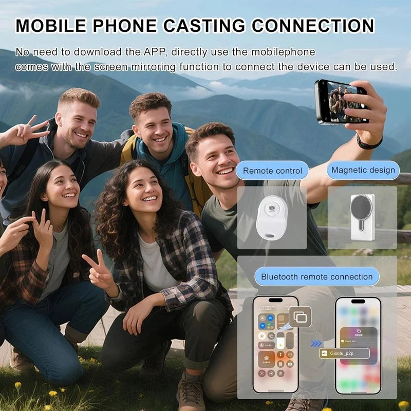 Wireless Bluetooth Selfie Mirror Screen – Magnetic Vlog Display Selfie Monitor Screen Richie's