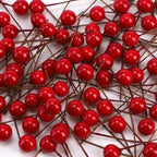 100Pcs Artificial Red Holly Berries Christmas Wreath Decor Christmas Craft Decor Richie's