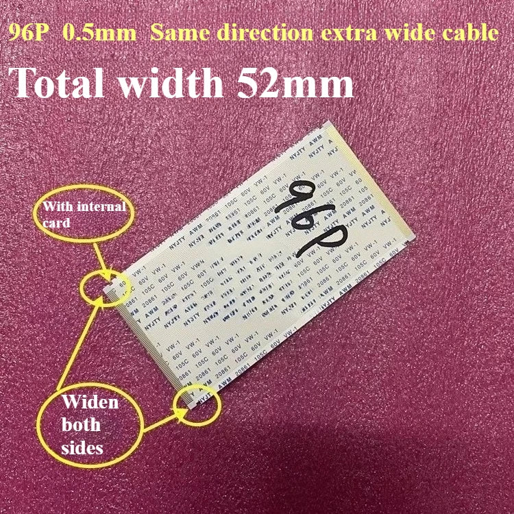 Gold-Plated FFC FPC Flexible Cable 0.5mm Pitch 40–96 Pin Flat Flexible Cable Richie's