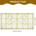 15x30cm Acrylic Quilting Ruler – Double Grid Patchwork Tool Quilting Ruler Richie's