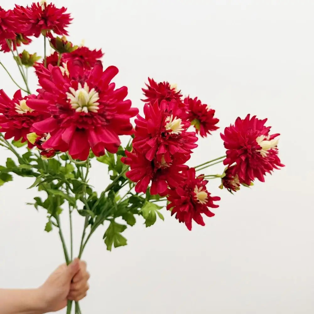 Yellow Artificial Chrysanthemum Stems – Faux Silk Flowers Artificial Flower Stems Richie's
