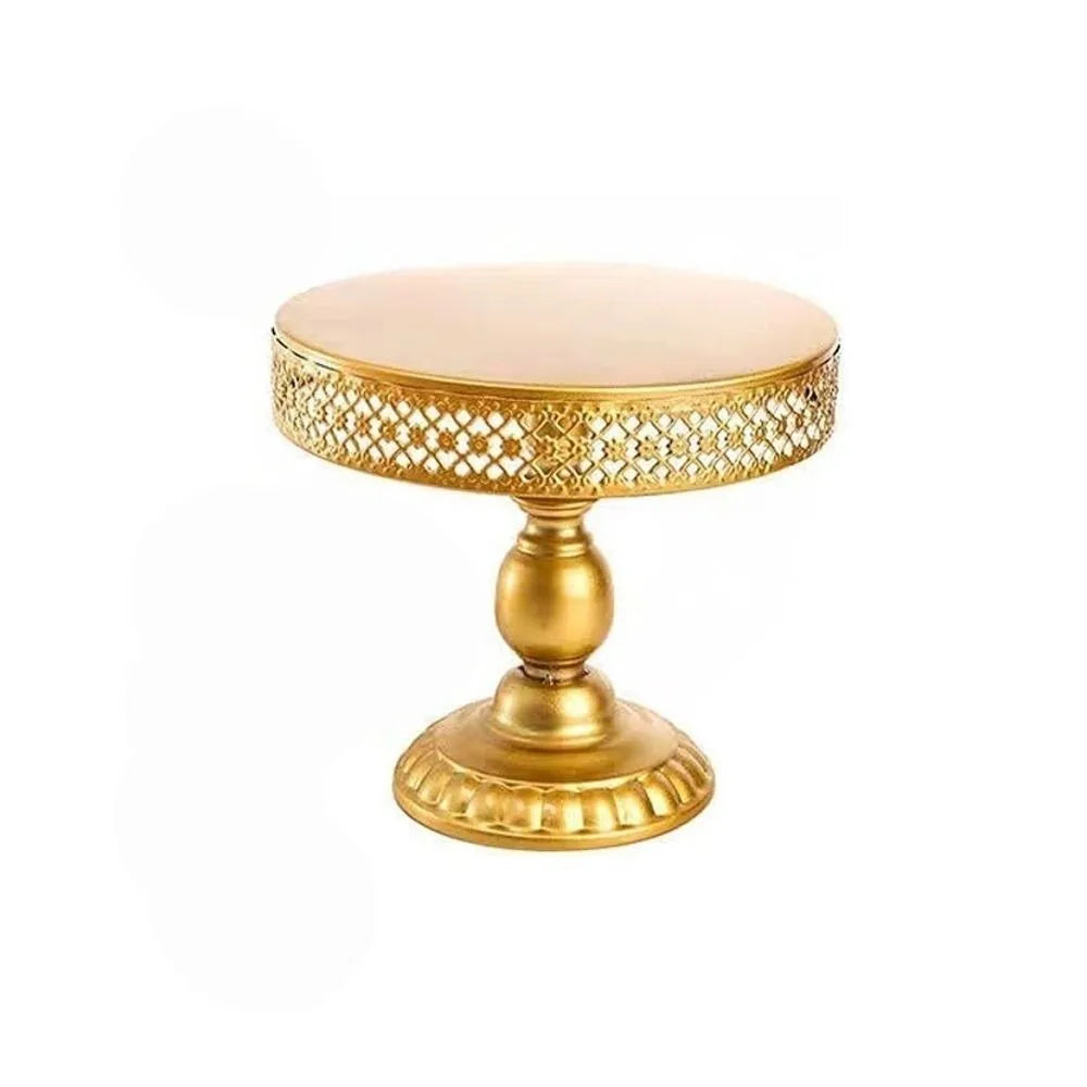Stainless Steel Lace Dessert Stand – Gold Cake Display Tray Cake Dessert Stand Richie's M