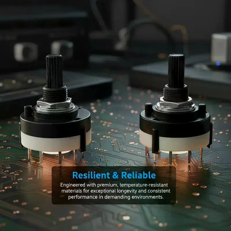 RS26 Rotary Band Selector Switch – 1–4 Pole, 3–12 Position Rotary Selector Switch Richie's