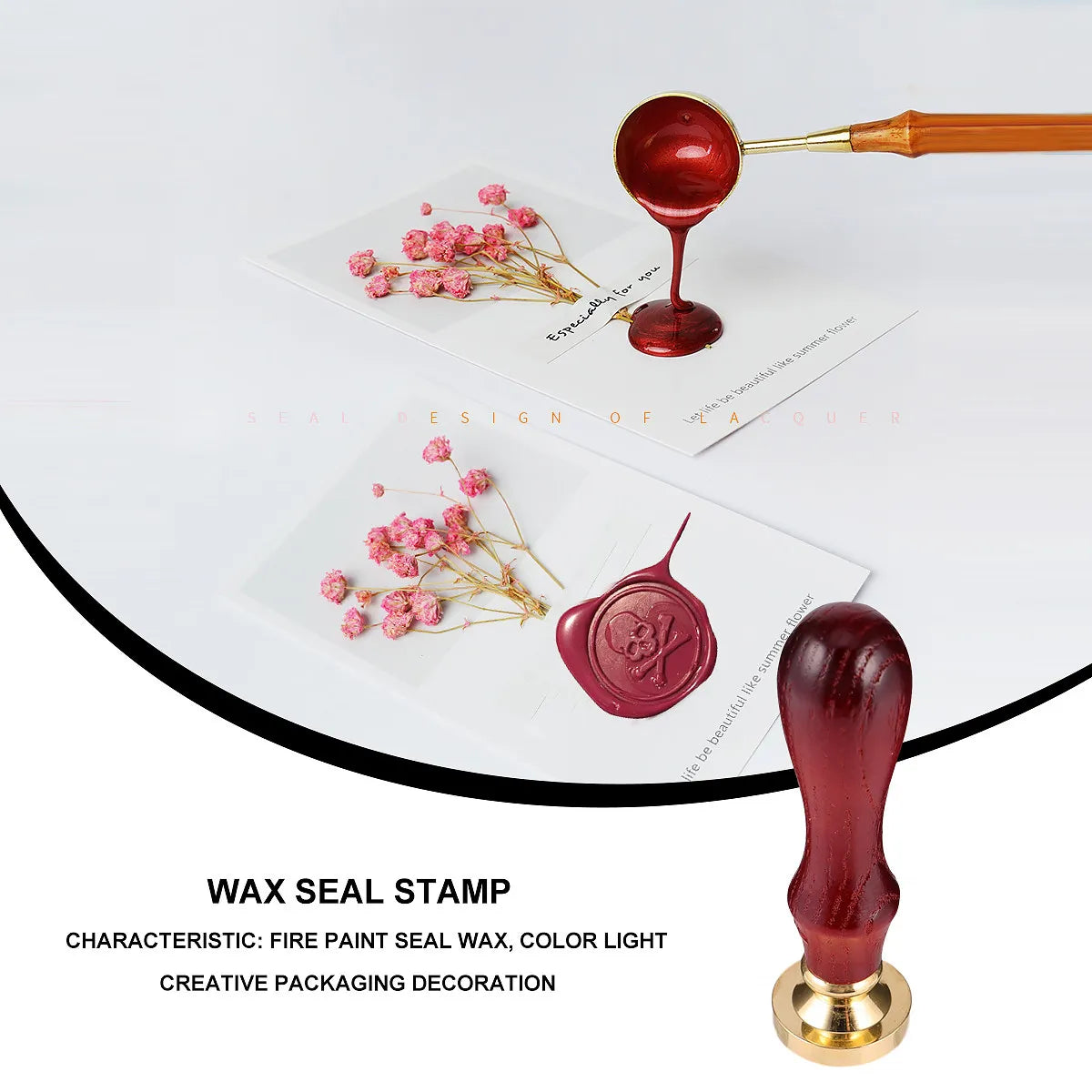 Halloween Skull Wax Seal Stamp – DIY Envelope Craft Stamper Wax Seal Stamp Richie's