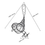 Black Iron Wire Bird Sculpture – Rustic Garden & Home Décor Iron Bird Sculpture Richie's