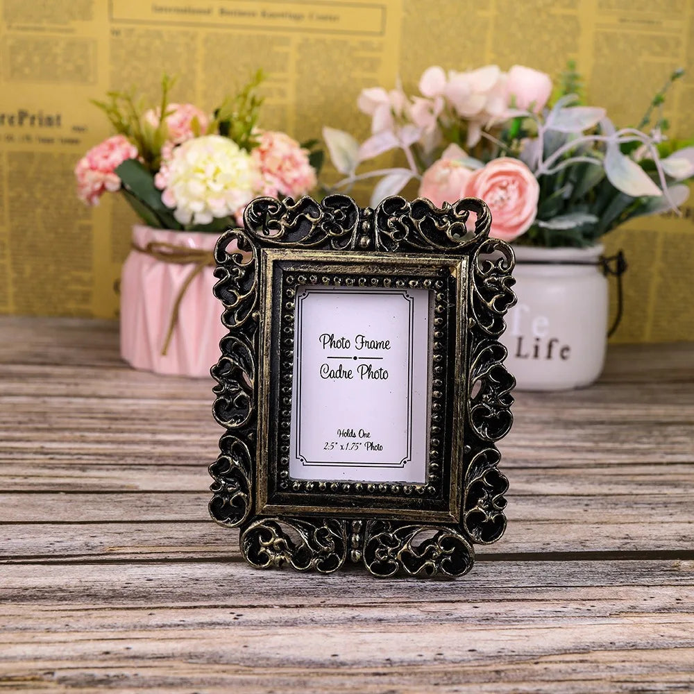 Retro Resin Square Wedding Photo Frame – Home Décor Gift Decorative Photo Frame Richie's Retro