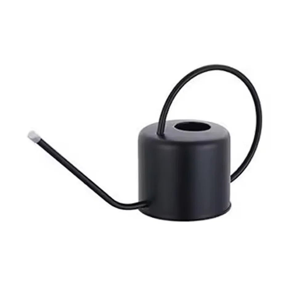 1.3L Stainless Steel Watering Can – Long Spout Garden Kettle Garden Watering Can Richie's Black