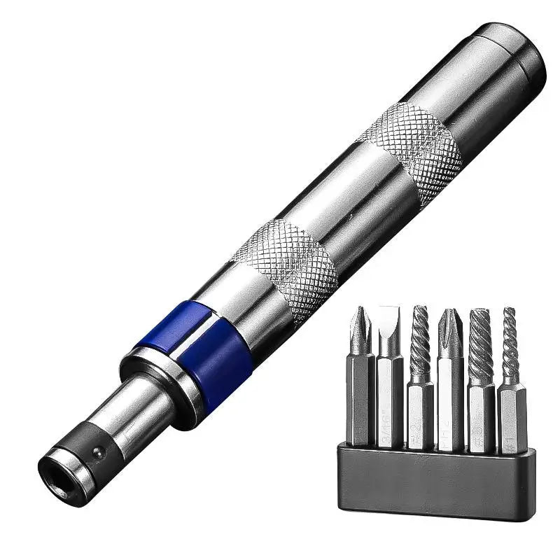 6-in-1 Impact Screwdriver Kit – 1/4" Fastener Remover Tool Impact Screwdriver Kit Richie's Blue
