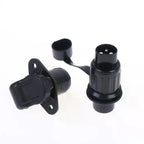 12V 3-Pin Flat Trailer Plug & Socket – Waterproof UV-Resistant Trailer Electrical Connector Richie's