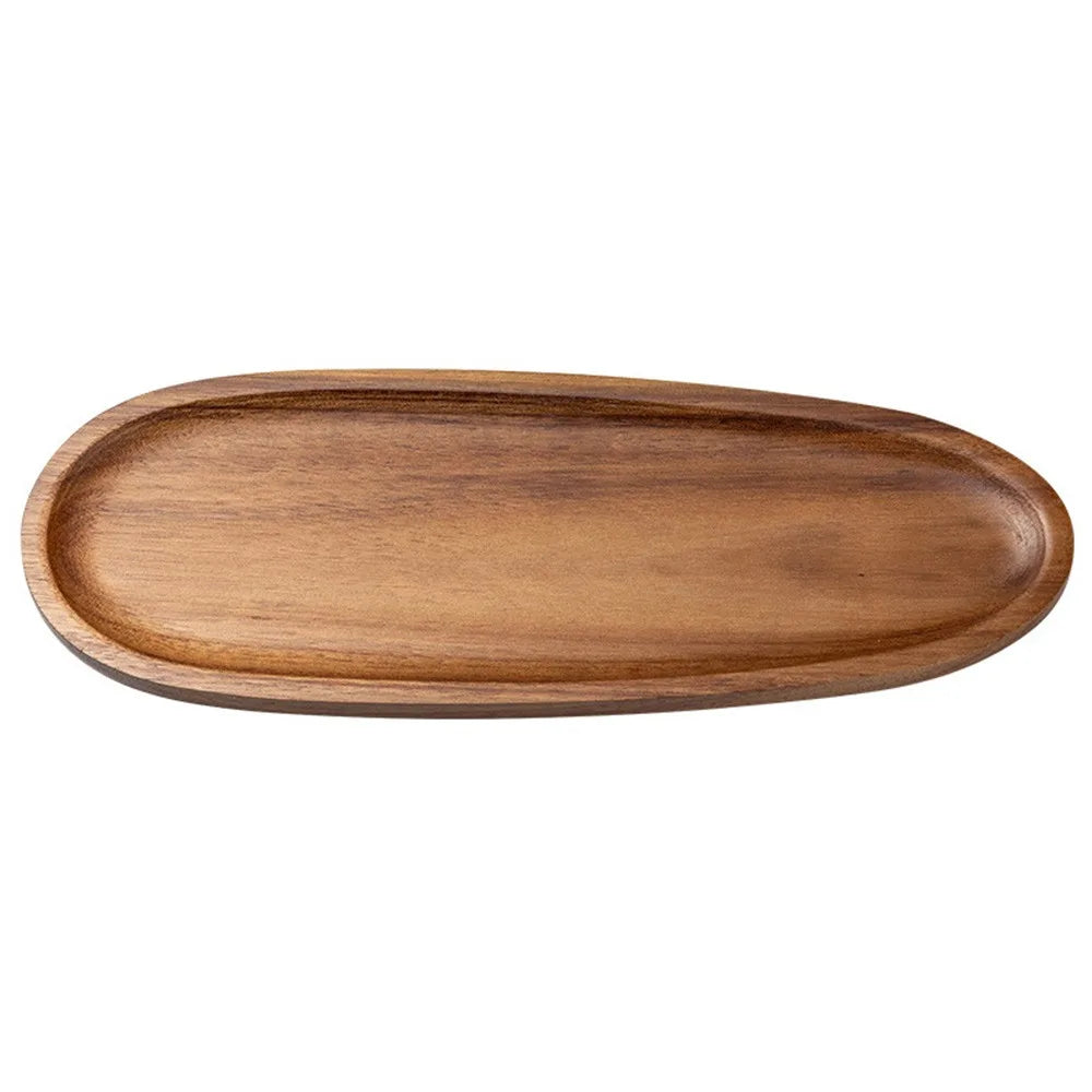 Acacia Wood Tea Tray – Japanese Style Serving Plate Wooden Serving Tray Richie's 5