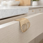 4pcs Gold Leaf Cabinet Pulls – Zinc Alloy Drawer Knobs Cabinet Drawer Pulls Richie's