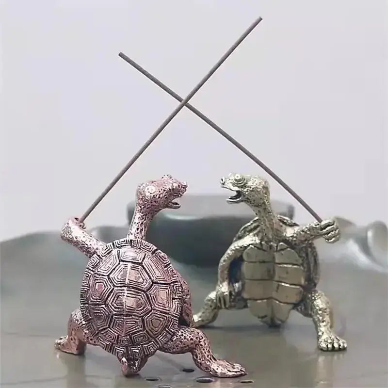 Mini Turtle Incense Holder Vintage Bronze Burner Stand Decor Incense Holder Richie's