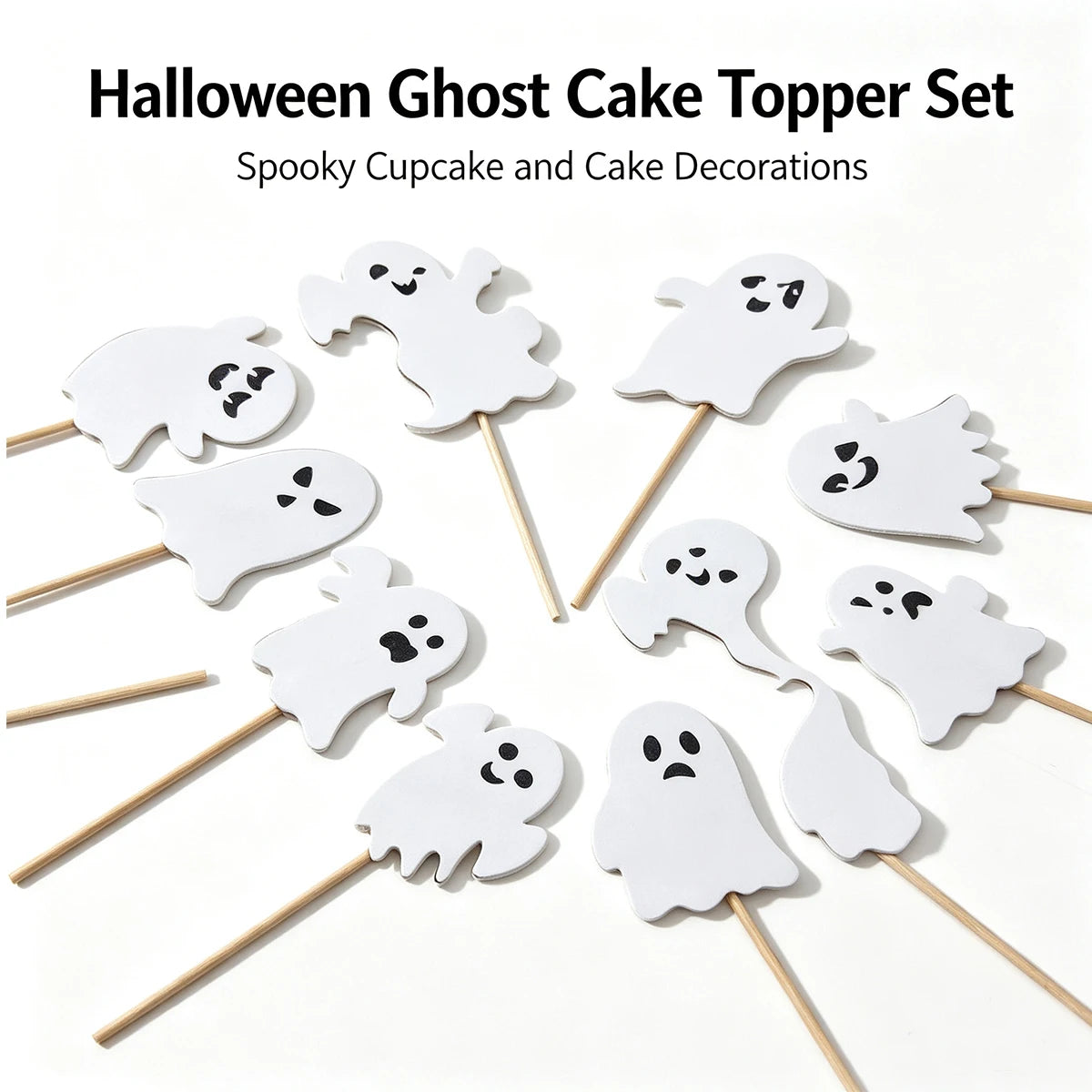 Halloween Ghost Cake Decoration Sticker Decals – Fun & Spooky Halloween Cake Stickers Richie's