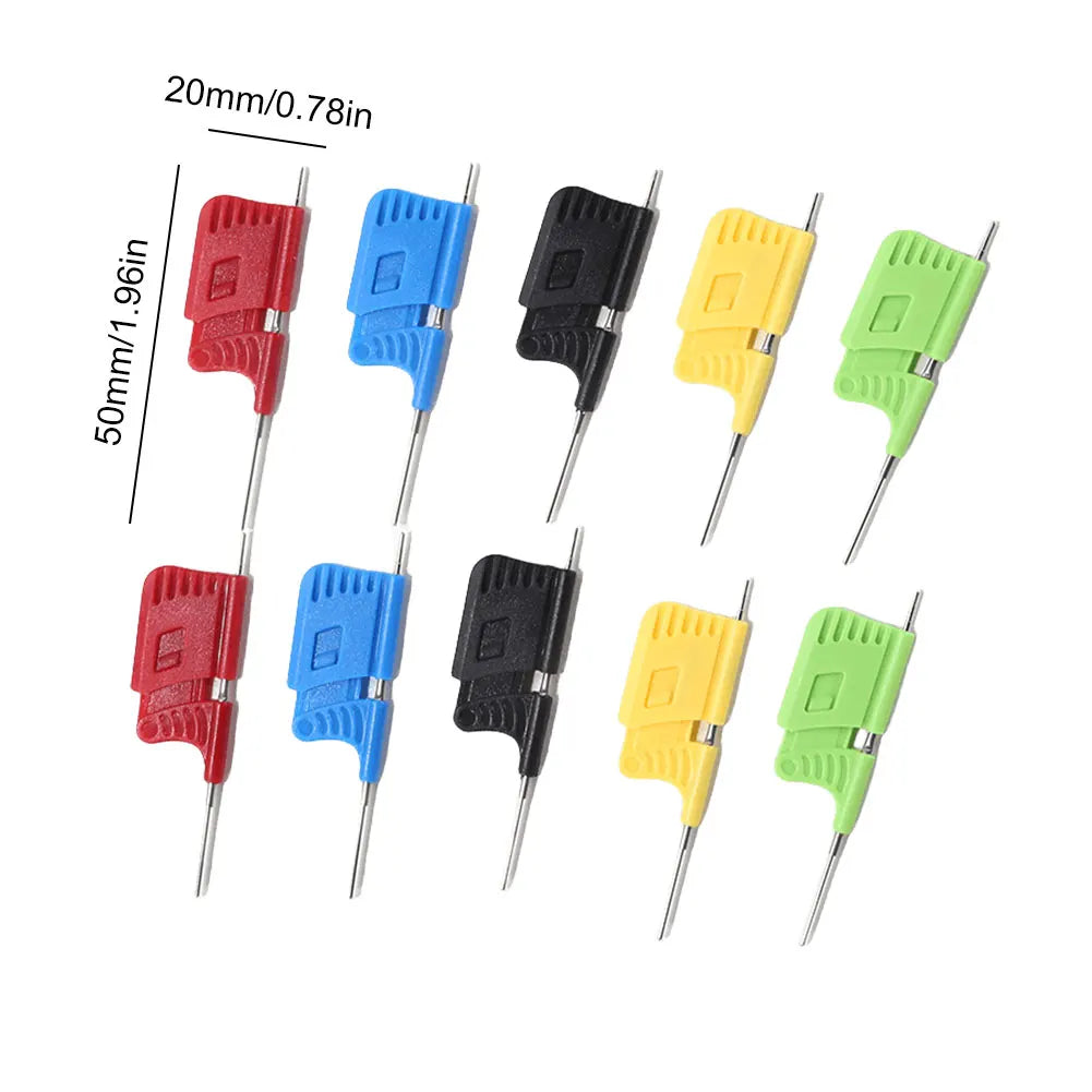 10PCS SDK08 IC Test Hook Clips Set with Jumper Wires 40V IC Test Clip Set Richie's