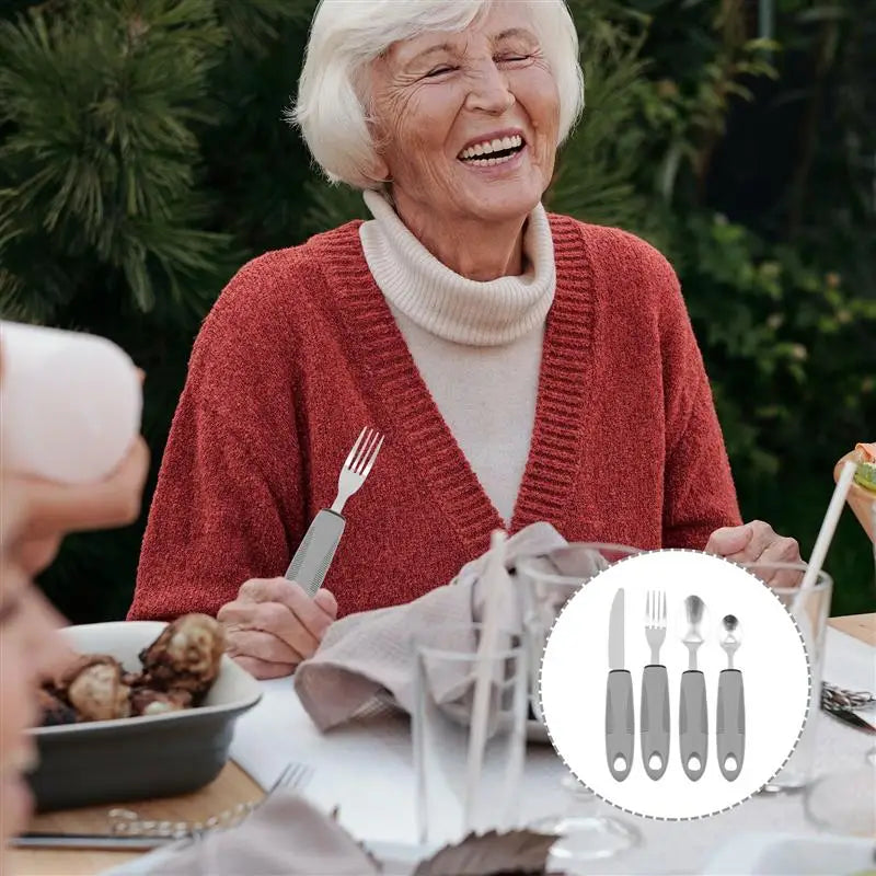 Adaptive Utensils Set – Bendable Spoon Fork Knife Kit Adaptive Utensils Set Richie's