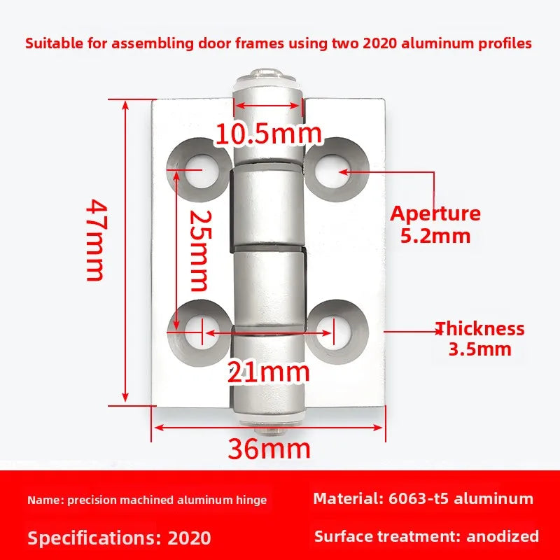 Aluminum Gun Stock Hinges 2020/3030/4040/5050 – Doors & Cabinets