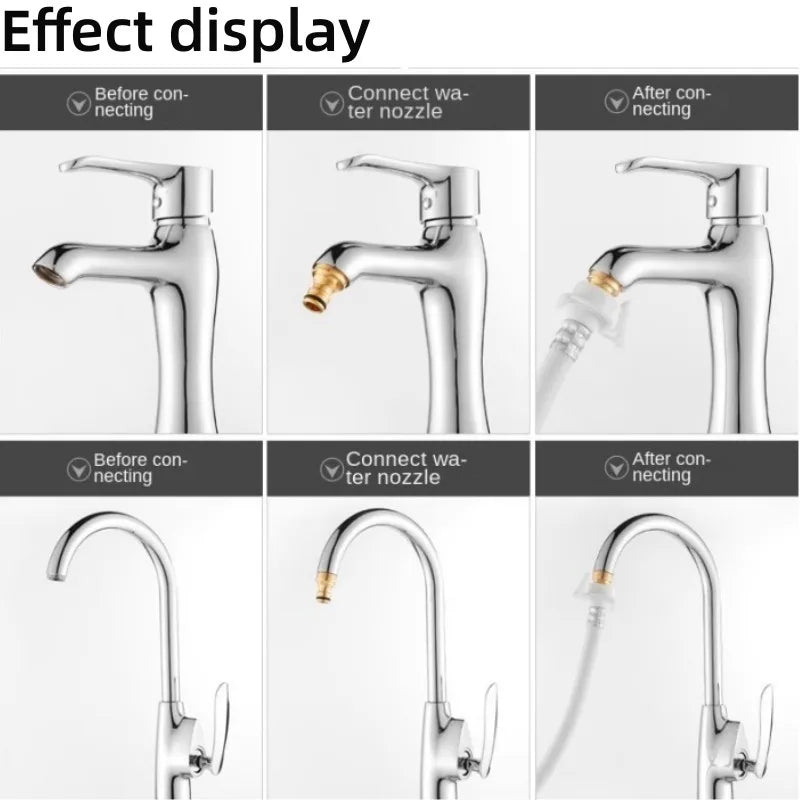 Universal Brass Kitchen Faucet Adapter – Tap Connector Fitting Faucet Adapter Fitting Richie's