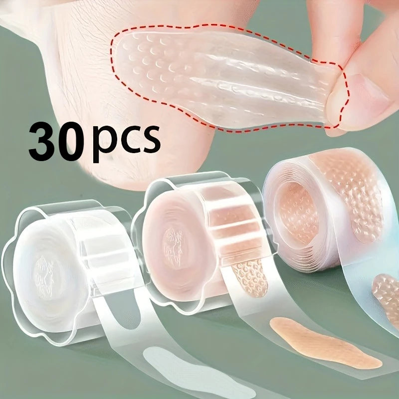 30-Piece Silicone Heel Pads & Anti-Abrasion Shoe Stickers Silicone Heel Pads Richie's