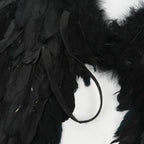Handmade Feather Angel Wings Cosplay Party Props – Black White Pink Costume Angel Wings Richie's