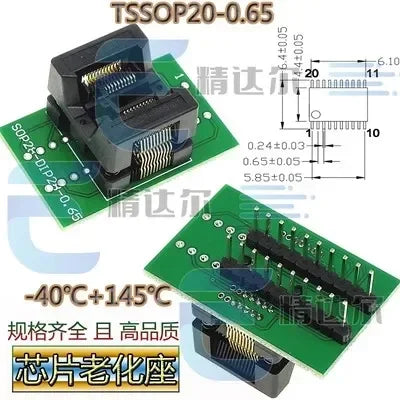 SOP/TSSOP to DIP Programmer Adapter Socket Set 8–28 Pin IC Programmer Adapter Richie's TSSOP20(173MIL)