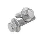 304 SS Serrated Flange Hex Bolts UNC 1/4-20 5/16-18 3/8-16 10pcs Flange Hex Bolt Richie's
