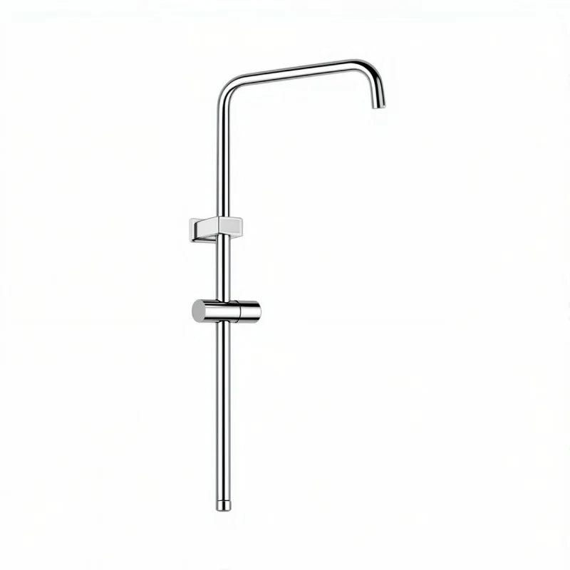 Stainless Steel Shower Adapter Tube Set & Head Holder Shower Extension Set Richie's silver