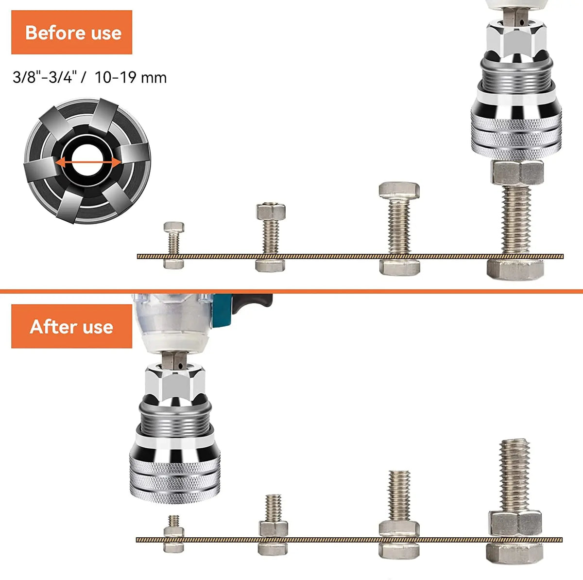 Universal Magic Socket Set 10-19mm – Power Drill Adapter Socket Wrench Set Richie's