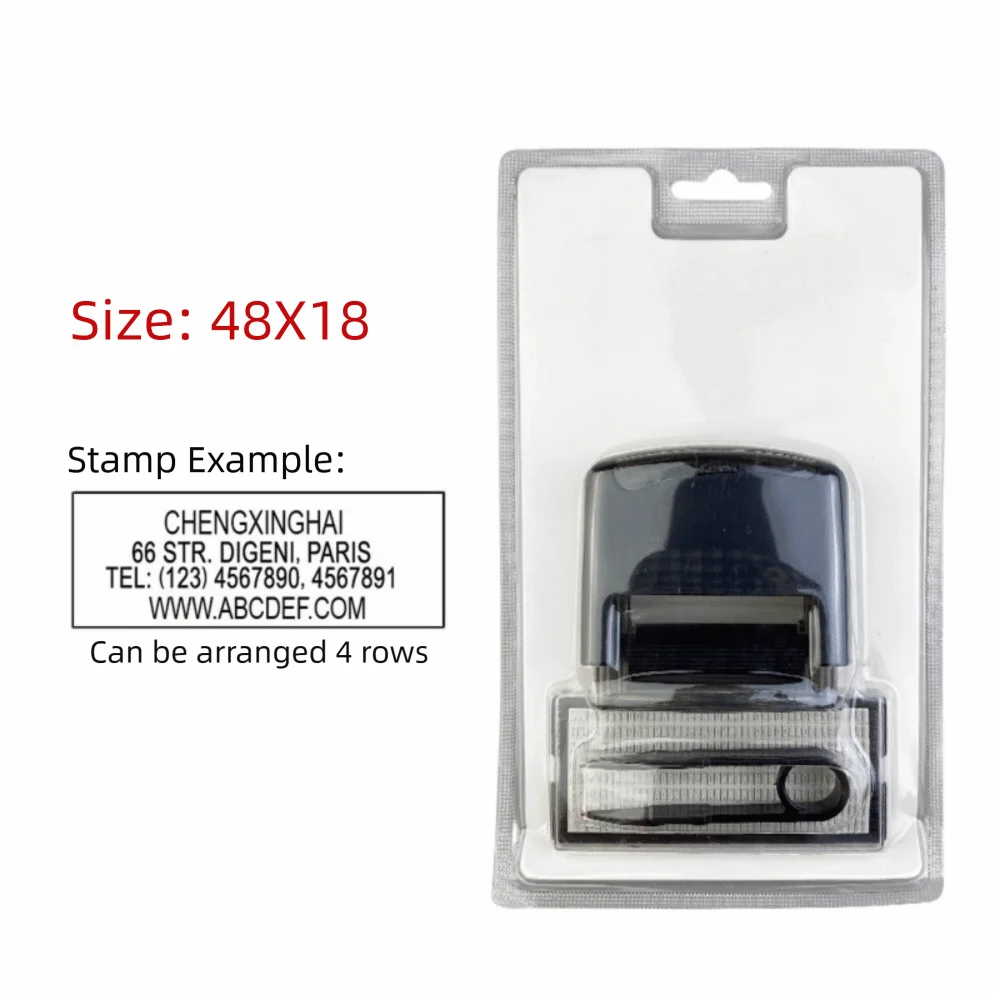 DIY Self-Inking Stamp Kit – Adjustable Multi-Size Monogram Set Self-Inking Stamp Kit Richie's Black-M