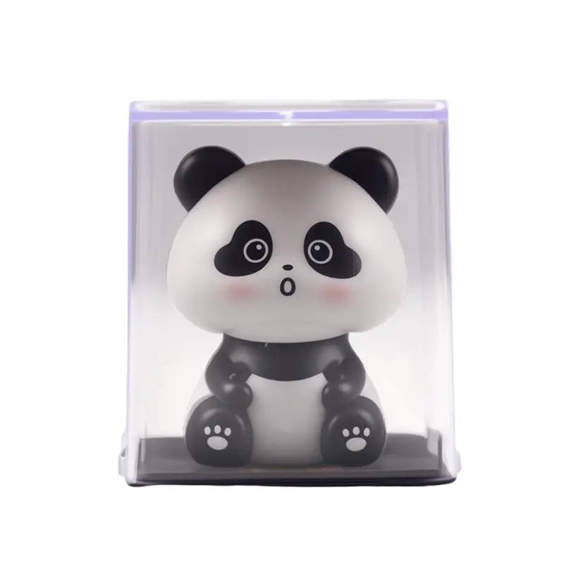 Solar Shaking Head Panda Car Ornament | Lucky Bobblehead Figure Bobblehead Figurine Richie's A3