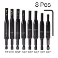 Self-Centering Hinge Drill Bit Set – Woodworking Pilot Hole Tool Hinge Drill Bit Set Richie's 8 Pcs
