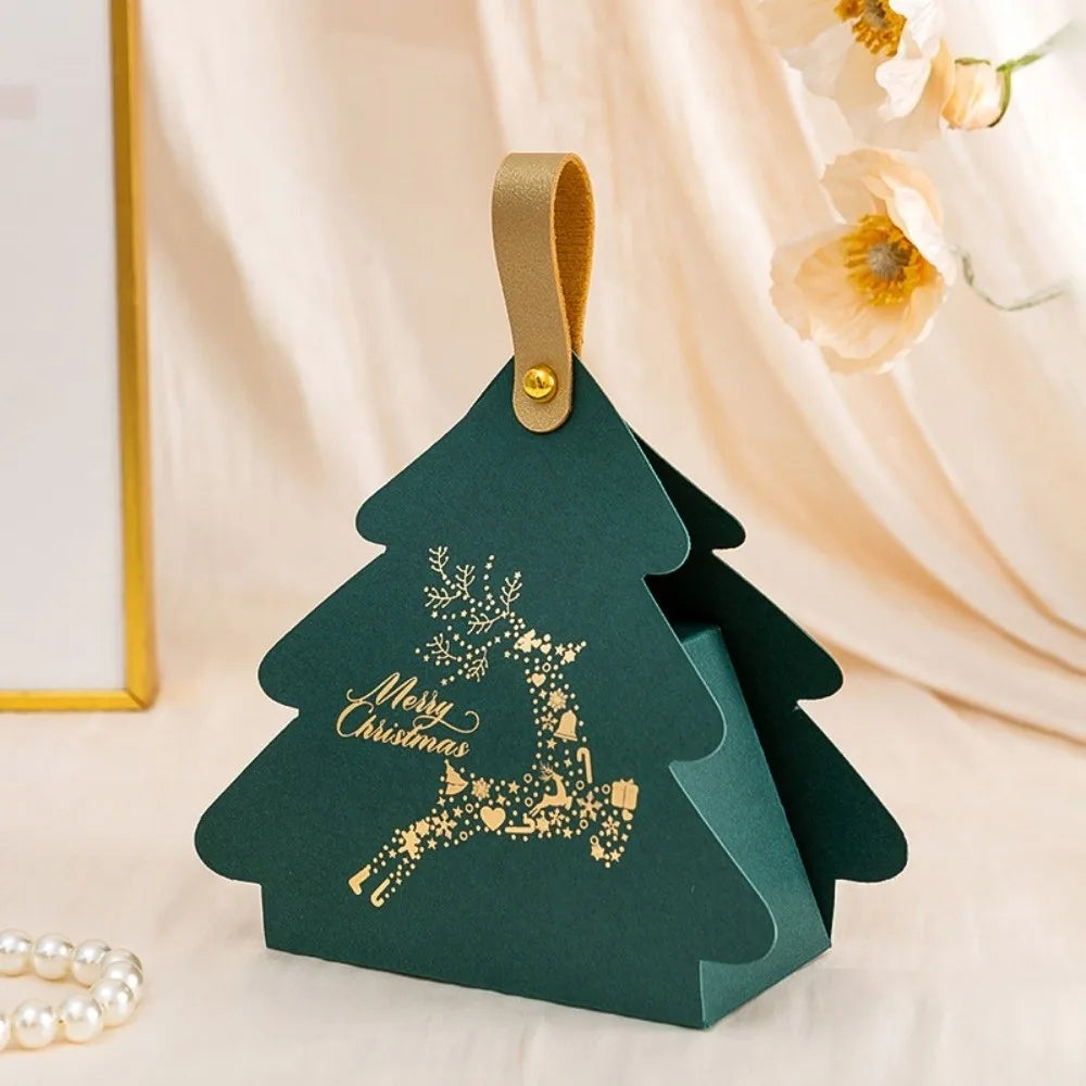 5-Pack Christmas Tree Triangle Gift Boxes with Handle Holiday Gift Box Richie's Type B-White other