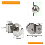No-Drill Stainless Steel Glass Cabinet Door Pull Handle Cabinet Door Handle Richie's Silver