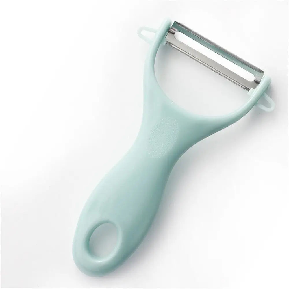 Stainless Steel Vegetable Peeler & Cucumber Slicer – Kitchen Tool Vegetable Peeler Richie's blue