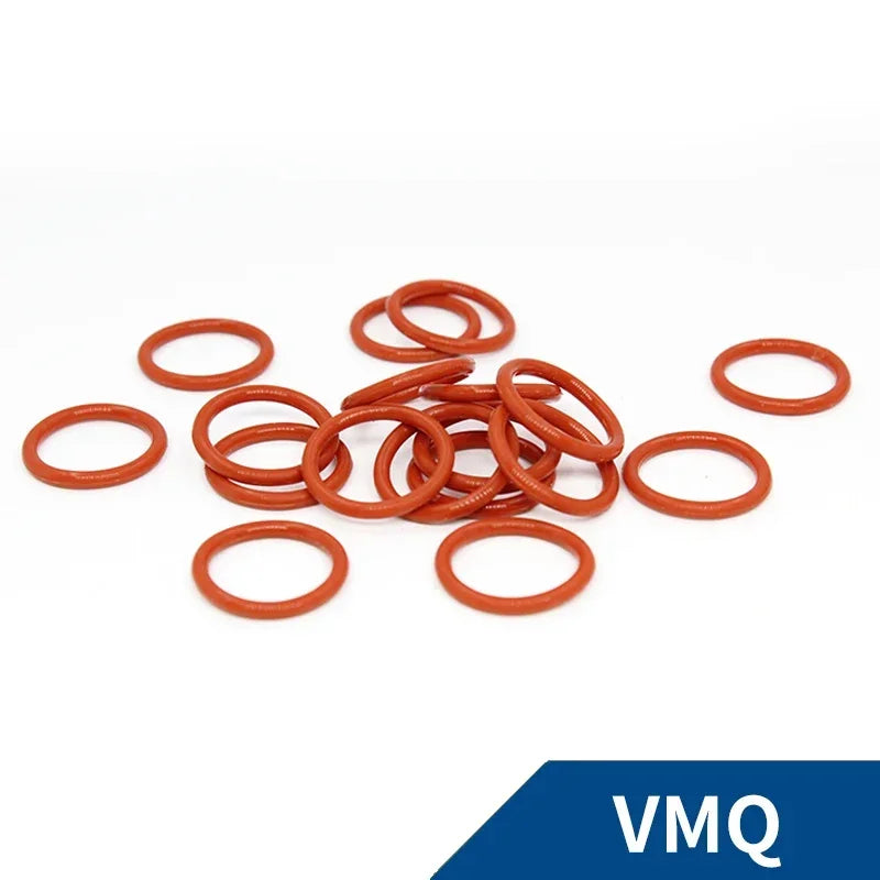 Red VMQ Silicone O-Rings 1.8mm CS Seals Gasket Washers Silicone O-Rings Richie's