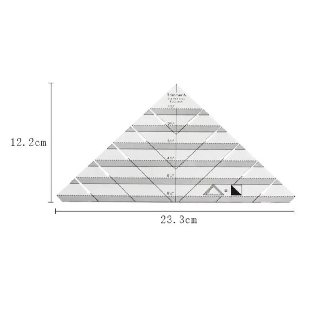 Acrylic Triangle Quilting Ruler – Patchwork Template & Fabric Tool Quilting Ruler Richie's