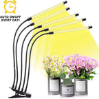 LED USB Grow Light Full Spectrum 3000K Dimmable Clip Phytolamp LED Grow Light Richie's 5 Heads USB Port