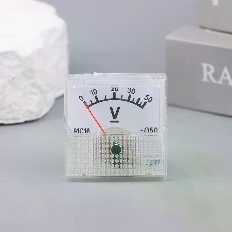 Analog Panel Voltmeter Ammeter AC/DC Voltage Current Meter Analog Panel Meter Richie's