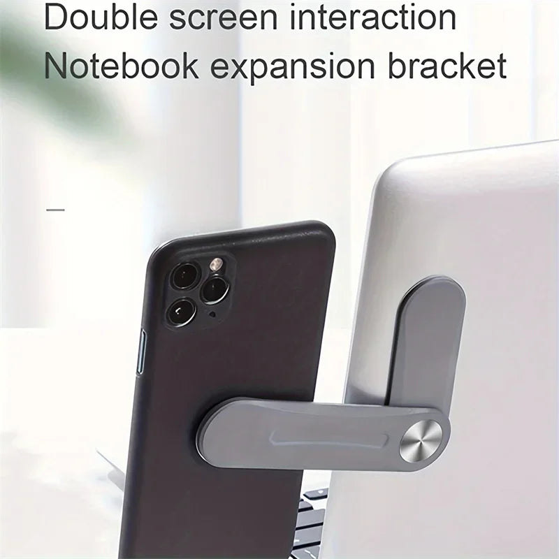 Magnetic Folding Phone Stand Dual Screen Laptop Side Mount Laptop Phone Mount Richie's
