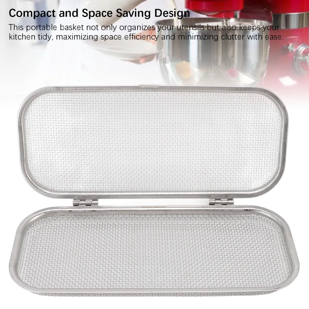 304 Stainless Steel Dishwasher Cutlery Basket Fine Mesh Dishwasher Cutlery Basket Richie's