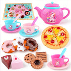 Girls' 25-Piece Afternoon Tea & Dessert Pretend Play Toy Set Kids Pretend Play Set Richie's