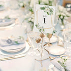 25pcs Geometric Flower Table Number Cards 1–25 | Wedding Decor Table Number Cards Richie's