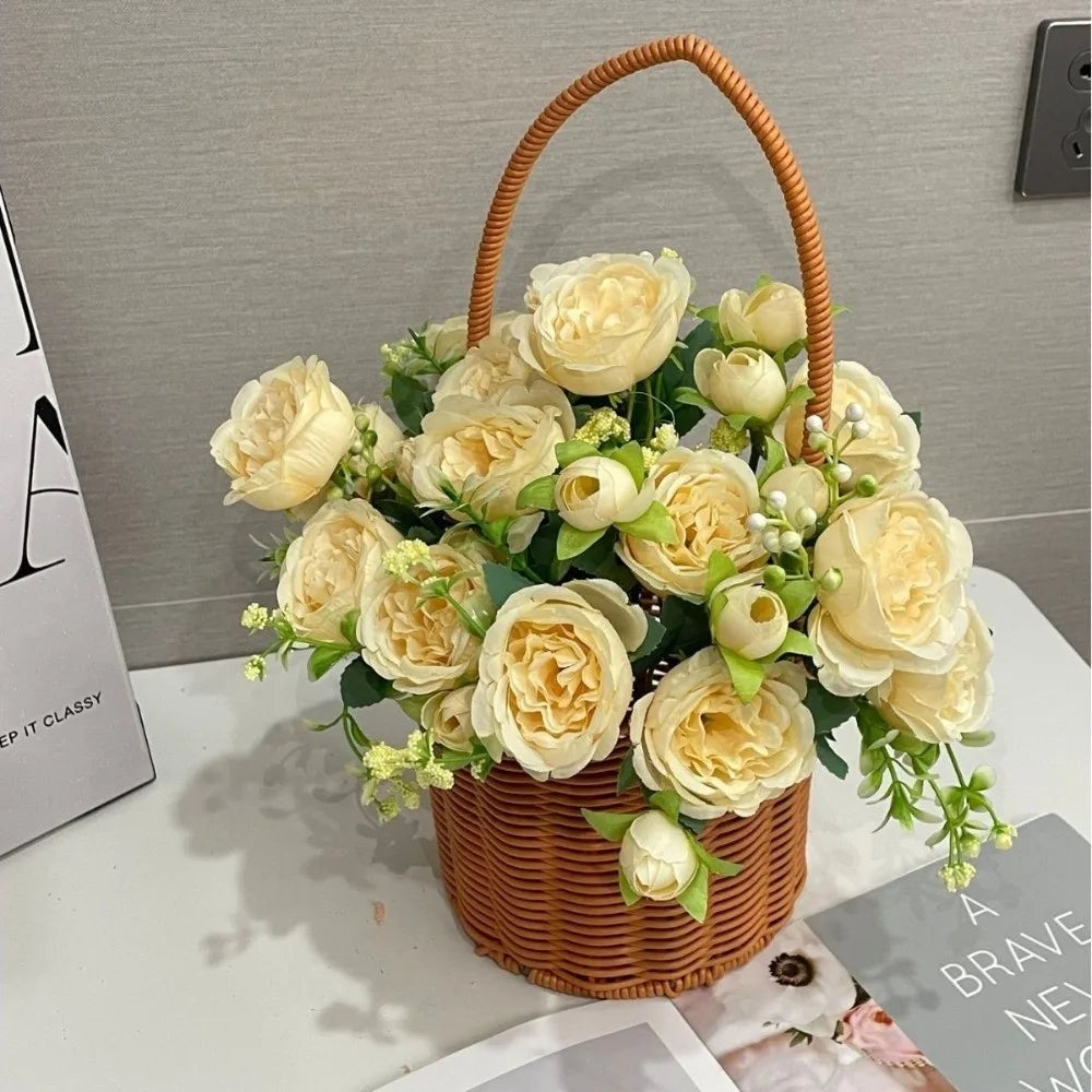 Faux Silk Artificial Roses Long Stem Fake Flowers – Home & Wedding Artificial Silk Flowers Richie's