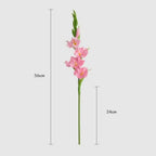 Purple White Artificial Gladiolus Branch – PU Fake Flower Stem Artificial Flower Stem Richie's